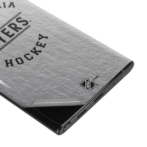 NHL Philadelphia Flyers Black Text Galaxy Note 10 Plus Skin