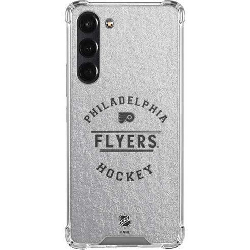 NHL Philadelphia Flyers Black Text Galaxy S24 FE Clear Case