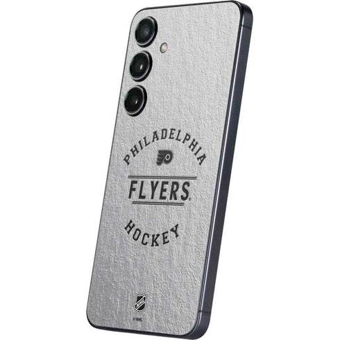 NHL Philadelphia Flyers Black Text Galaxy S25 Plus Skin
