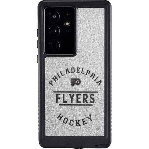 NHL Philadelphia Flyers Black Text Galaxy S24 Ultra Waterproof Case
