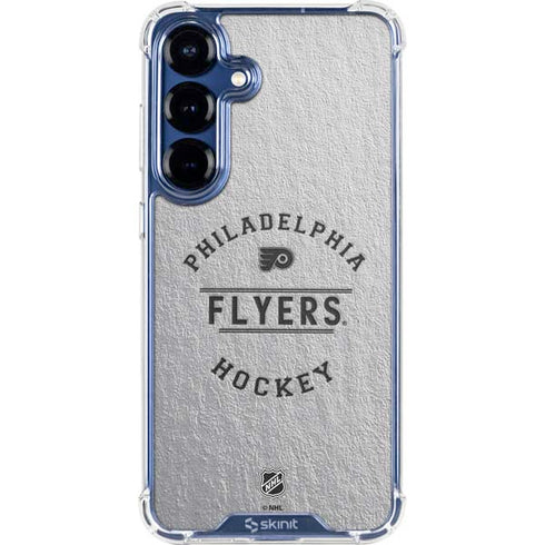 NHL Philadelphia Flyers Black Text Galaxy S25 Clear Case