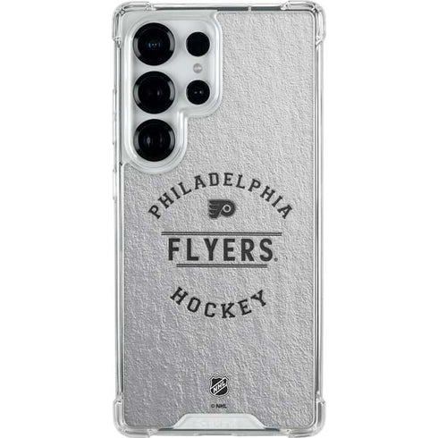 NHL Philadelphia Flyers Black Text Galaxy S25 Ultra Clear Case