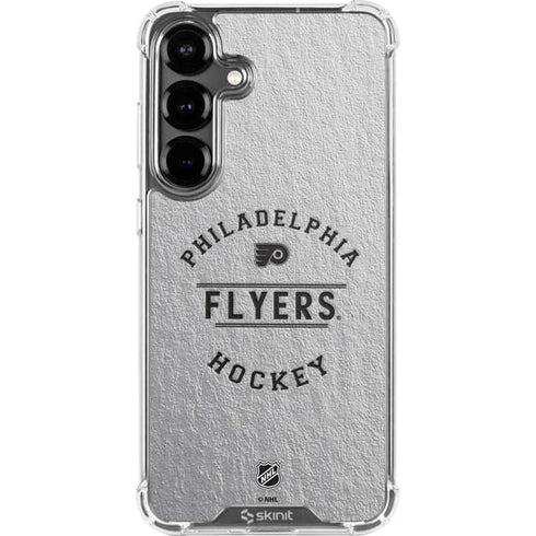 NHL Philadelphia Flyers Black Text Galaxy S26 Clear Case