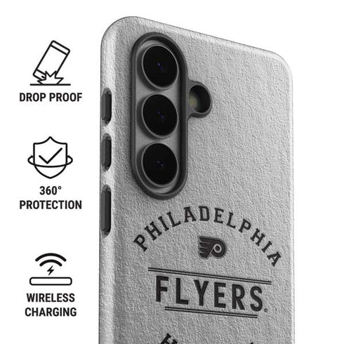 NHL Philadelphia Flyers Black Text Galaxy S26 Plus Impact Case