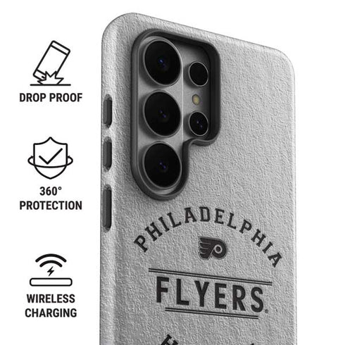 NHL Philadelphia Flyers Black Text Galaxy S26 Ultra Impact Case