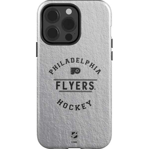 NHL Philadelphia Flyers Black Text iPhone 15 Pro Impact Case