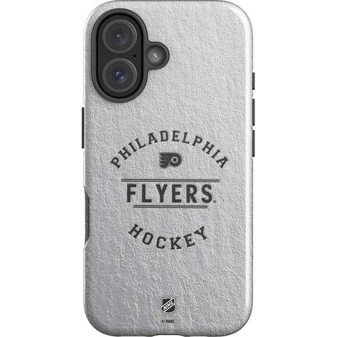 NHL Philadelphia Flyers Black Text iPhone 16 Impact Case