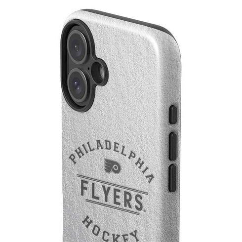 NHL Philadelphia Flyers Black Text iPhone 16 Impact Case