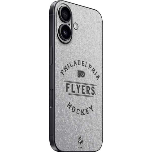 NHL Philadelphia Flyers Black Text iPhone 16 Plus Skin