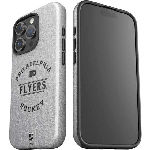 NHL Philadelphia Flyers Black Text iPhone 16 Pro Impact Case
