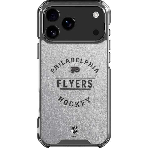 NHL Philadelphia Flyers Black Text iPhone 18 Pro Max Clear Case
