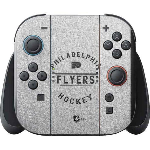 NHL Philadelphia Flyers Black Text Nintendo Switch 2 (2025) with Joy-Con Skin