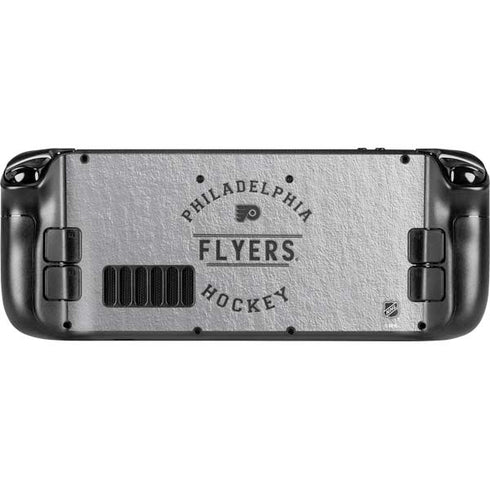 NHL Philadelphia Flyers Black Text Steam Deck Handheld Gaming Computer Skin