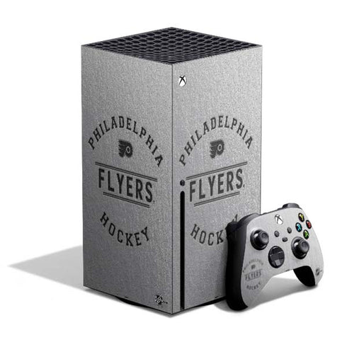 NHL Philadelphia Flyers Black Text Xbox Series X Skins