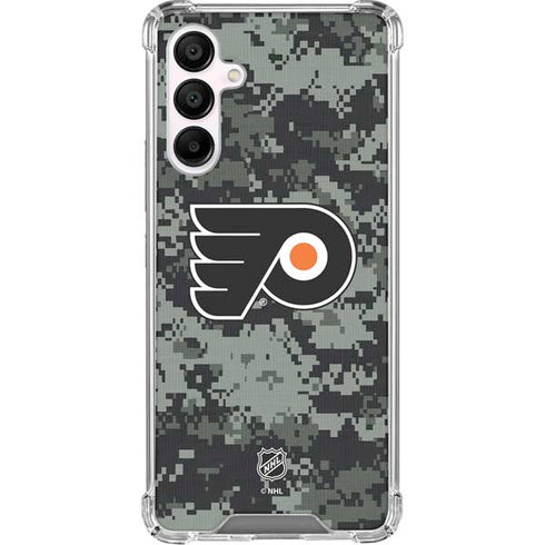 NHL Philadelphia Flyers Camo Galaxy A16 5G Clear Case