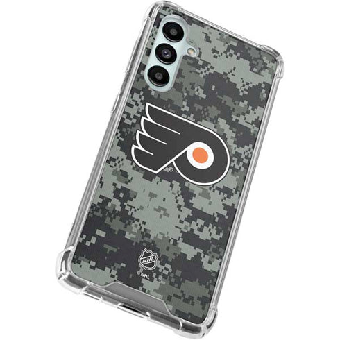 NHL Philadelphia Flyers Camo Galaxy A16 5G Clear Case