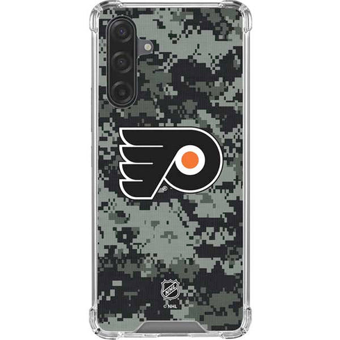 NHL Philadelphia Flyers Camo Galaxy A17 Clear Case