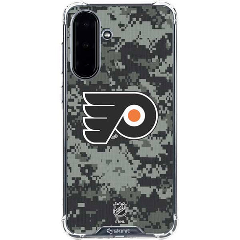 NHL Philadelphia Flyers Camo Galaxy A36 5G Clear Case