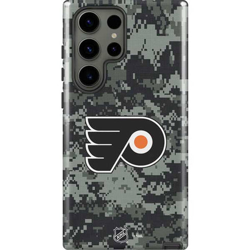 NHL Philadelphia Flyers Camo Galaxy S23 Ultra Pro Case