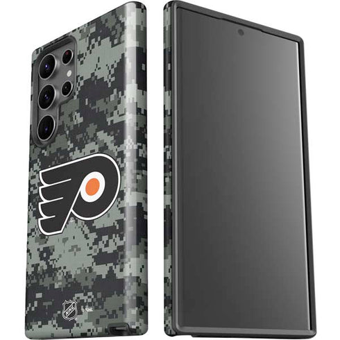 NHL Philadelphia Flyers Camo Galaxy S23 Ultra Pro Case