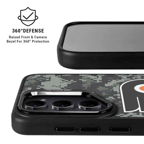 NHL Philadelphia Flyers Camo Galaxy S25 Kickstand Case