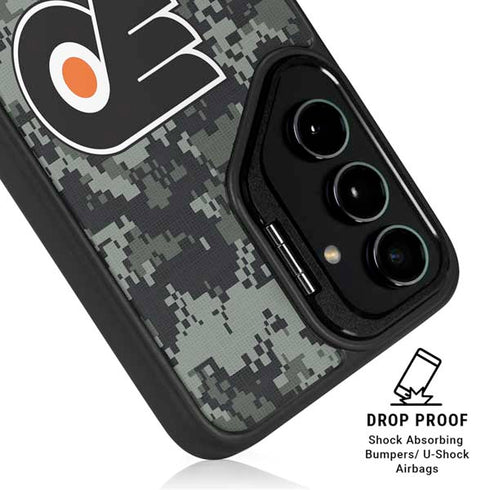 NHL Philadelphia Flyers Camo Galaxy S25 Kickstand Case
