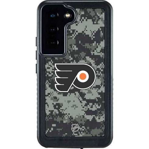 NHL Philadelphia Flyers Camo Galaxy S24 Waterproof Case