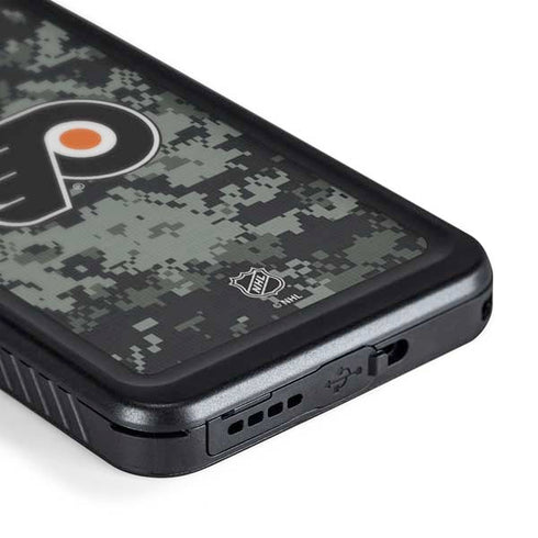 NHL Philadelphia Flyers Camo Galaxy S24 Waterproof Case