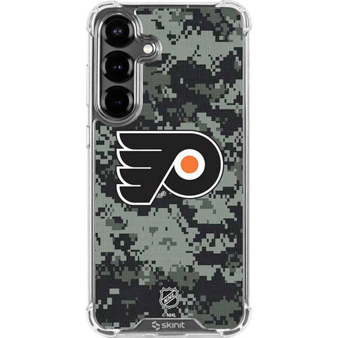 NHL Philadelphia Flyers Camo Galaxy S26 Clear Case