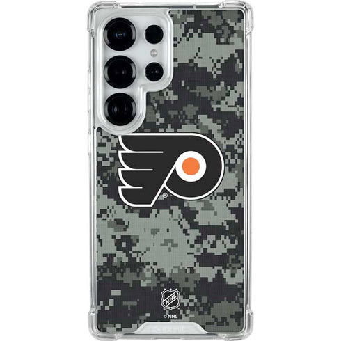 NHL Philadelphia Flyers Camo Galaxy S26 Ultra Clear Case