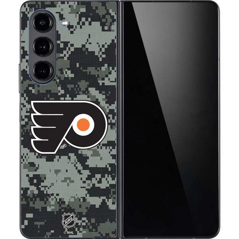NHL Philadelphia Flyers Camo Galaxy Z Fold5 5G Skin