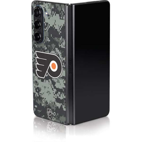 NHL Philadelphia Flyers Camo Galaxy Z Fold5 5G Skin