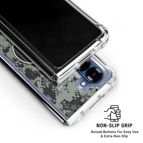 NHL Philadelphia Flyers Camo Galaxy Z Fold6 Clear Case