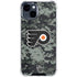 NHL Philadelphia Flyers Camo iPhone 15 Clear Case