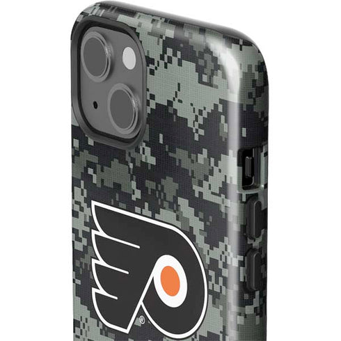 NHL Philadelphia Flyers Camo iPhone 15 Impact Case