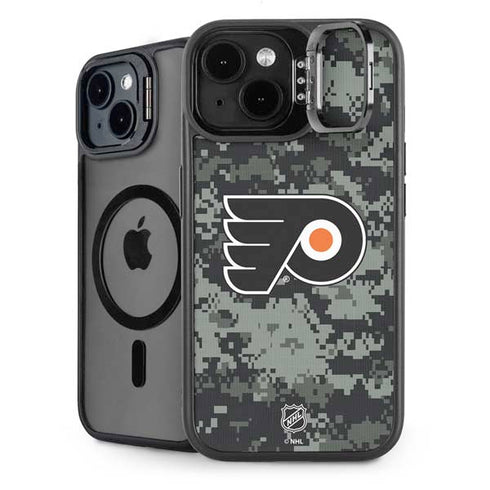 NHL Philadelphia Flyers Camo iPhone 15 Kickstand Case