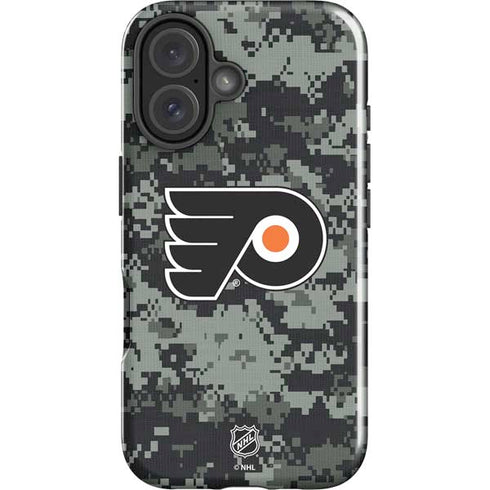 NHL Philadelphia Flyers Camo iPhone 16 Impact Case