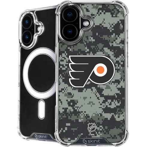 NHL Philadelphia Flyers Camo iPhone 16 MagSafe Case