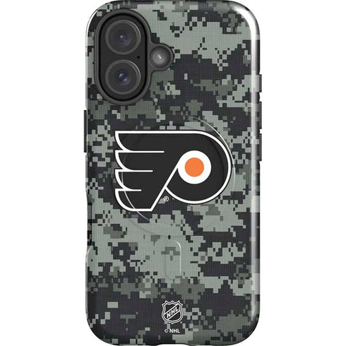 NHL Philadelphia Flyers Camo iPhone 16 Magsafe Impact Case