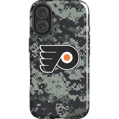 NHL Philadelphia Flyers Camo iPhone 16 Plus Magsafe Impact Case