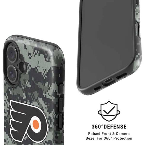 NHL Philadelphia Flyers Camo iPhone 16 Plus Magsafe Impact Case