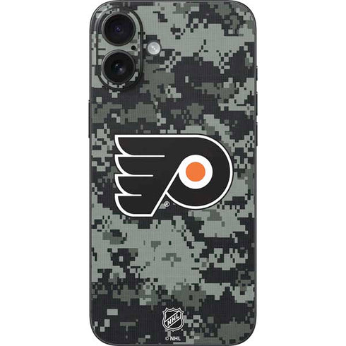 NHL Philadelphia Flyers Camo iPhone 16 Plus Skin
