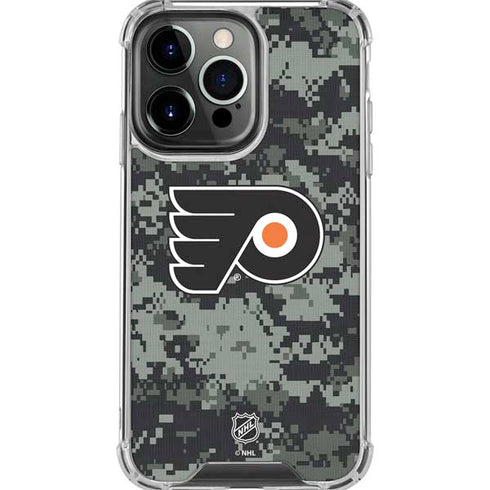NHL Philadelphia Flyers Camo iPhone 16 Pro Max Clear Case