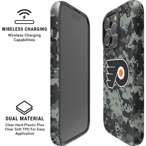 NHL Philadelphia Flyers Camo iPhone 16 Pro Max Magsafe Impact Case