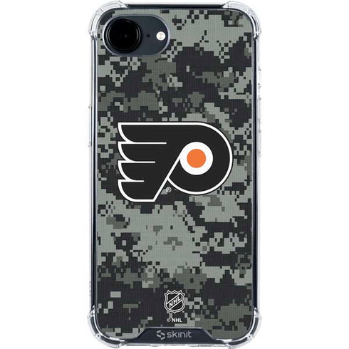 NHL Philadelphia Flyers Camo iPhone 16e Clear Case