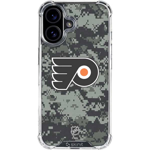 NHL Philadelphia Flyers Camo iPhone 17 Clear Case