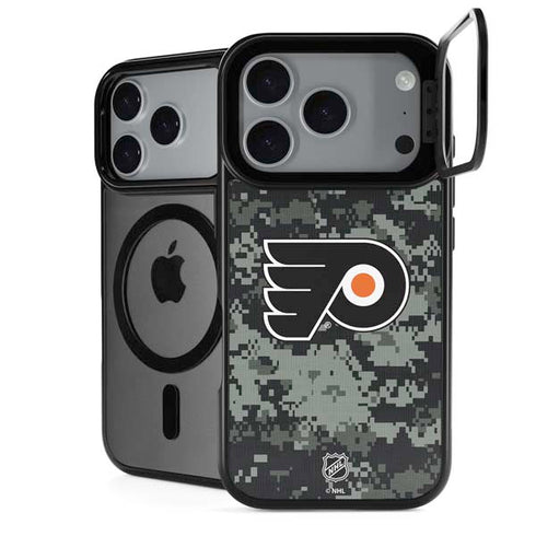 NHL Philadelphia Flyers Camo iPhone 18 Pro Kickstand Case
