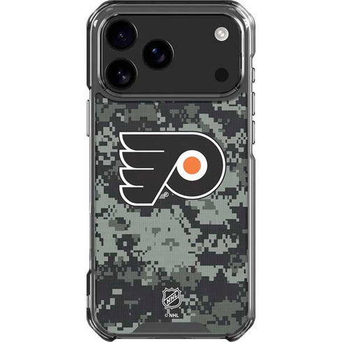 NHL Philadelphia Flyers Camo iPhone 18 Pro Max Clear Case