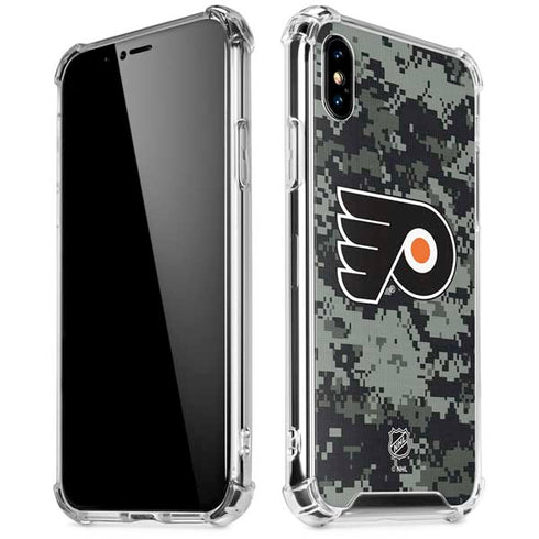 NHL Philadelphia Flyers Camo iPhone X/XS Clear Case