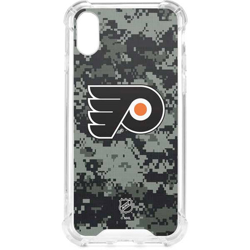 NHL Philadelphia Flyers Camo iPhone XS Clear Case